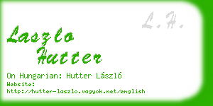laszlo hutter business card