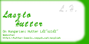 laszlo hutter business card